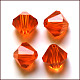 Abalorios de cristal austriaco de imitación SWAR-F022-5x5mm-372-1