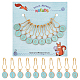 NBEADS 10 Pcs Number 0~9 Stitch Markers HJEW-NB0001-51-1