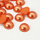 Half Round Domed Imitated Pearl Acrylic Cabochons OACR-H001-10D-1