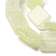 Brins de perles de verre en pierre de pastèque jaune G-M420-G06-01-4