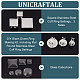 Unicraftale diy kit de fabricación de anillos de cúpula en blanco STAS-UN0049-05-5