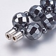 Unmagnetische synthetischen Hämatit Perlenketten NJEW-K096-10B-4