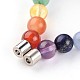 Chakra natürliche Perlen Edelsteinarmbänder BJEW-JB02216-3