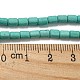Teints perles synthétiques turquoise brins G-G075-A02-01-5