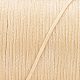 平らなワックス糸ストリング  マイクロマクラメコード  革縫い用  ナバホホワイト  0.8mm  約109.36ヤード（100m）/ロール X-YC-P003-A01-3
