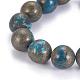 Chapelets de perles de pyrite naturelle  G-K181-14mm-H01-2