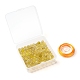 100 Stk. 8 mm Naturgold Rutilquarz runde Perlen DIY-LS0002-49-7