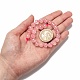 Natürlichen Rosenquarz Perlen Stränge X-G-C076-8mm-3-5