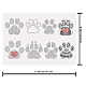 SUPERDANT Rhinestone Iron on Transfers Dog Paw Bling Patch Cat Paw Clear Crystal Rhinestone Template for Clothes Bags Pants Animal Paw DIY Transfer Iron On Decals for T Shirts DIY-WH0303-019-2