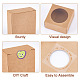 NBEADS 24 Pcs Kraft Paper Boxes with Window CON-WH0078-29B-5