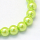 Baking Painted Pearlized Glass Pearl Round Bead Strands HY-Q003-10mm-66-2