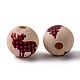 ARRICRAFT 100Pcs 6 Style Natural Wood Beads WOOD-AR0001-15-3