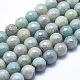 Brins de perles d'amazonite de fleurs naturelles X-G-O164-02-8mm-1