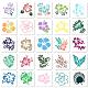 Plantillas de plantillas de pintura de dibujo hueco de plástico para mascotas de 25 estilos 25 Uds. DIY-WH0476-002-1