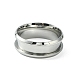 201 ajuste de anillo de dedo ranurado de acero inoxidable STAS-TAC0001-10B-P-2