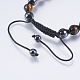 Bracelets réglables de perles tressées avec cordon en nylon BJEW-F308-51B-3