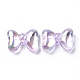 UV Plating Rainbow Iridescent Acrylic Beads OACR-H015-06-3