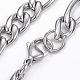 304 Stainless Steel Figaro Chain Necklaces NJEW-K089-04P-2