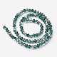 Electroplate Transparent Glass Beads Strands EGLA-A034-T1mm-M15-2