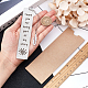 CRASPIRE Stainless Steel Bookmarks Silver Lettering Bookmarks with Feather Pendant with Kraft Paper Bag for Book Lovers Teacher Students (Thank you for being part of my story) AJEW-CP0004-80A-4