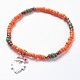 Glass Seed Beads Charm Bracelets BJEW-JB03691-04-1