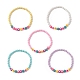 Acrylblumen- und facettierte runde Perlenketten NJEW-JN04191-1