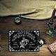 CREATCABIN Rose Pendulum Board Wooden Spirit Board Pendulum Dowsing Divination Board Set Black Talking Board Metaphysical Message with Planchette for Witch Altar Halloween Supplies 11.8X8 Inch DJEW-WH0324-061-6