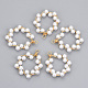 Pendentifs en plastique imitation perle ABS KK-N235-014-2