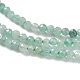 Fili di perle di quarzo smeraldo naturale G-P514-A01-01-4