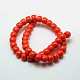 Imitation Amber Resin Drum Beads Strands RESI-A009F-A-03-2