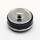 真鍮アクリルコンパスは、生存のブレスレットのためのボタンが作っスナップ  カドミウムフリー＆ニッケルフリー＆鉛フリー  アクアマリン  20x12mm  ノット：6ミリ SNAP-D001-02-2