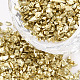 Fgbメッキガラスシードビーズ  ネイルアートの装飾アクセサリー  穴なし/ドリルなし  チップ  ゴールド  1.5~2.0ミリ。約450グラム/袋 SEED-S020-03D-10-1