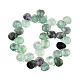 Hebras de perlas de piedras preciosas de fluorita púrpura natural G-T006-04-3