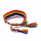 Pulsera del orgullo del arco iris BJEW-F419-06-3