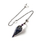 Lapis lazuli pendule de poudrage G-H285-02P-05-2