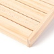木製イヤリングディスプレイスタンド  ショー用イヤリングホルダー複数の名刺ホルダーディスプレイ  モカシン  8.2x32x26.4cm EDIS-O005-01-5