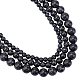 NBEADS 3 Strands about 205 Pcs Black Synthetic Turquoise Beads G-NB0003-25-1