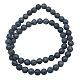 Perles rondes de corail bleu naturelle X-CORA-J001-01-4mm-2