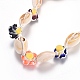 Coquille colliers en perles NJEW-JN02303-3