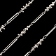 Brass Oval & Round Beaded  Link Chains CHC-M025-40S-1