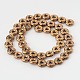 Electroplate Non-magnetic Synthetic Hematite Donut Bead Strands G-L368-14G-2