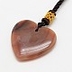 Fashionable Red Agate Necklaces NJEW-G123-19-3