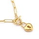 Heart Lock Pendant Necklaces NJEW-JN02971-2
