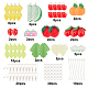 Sunnyclue diy kits de fabricación de pendientes colgantes con tema de frutas DIY-SC0001-16-2