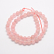 Chapelets de perles en quartz rose naturel X-G-E380-056-6mm-2