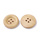 4-Hole Wooden Buttons X-WOOD-S040-39-2