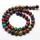 Round Synthetic Imperial Jasper Beads Strands G-I098-4mm-M-3