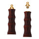 Wood Bamboo Joint Shaped Perfume Bottle Big Pendants WOOD-WH0001-09-1