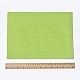 水玉柄プリントa4ポリエステル生地シート  自己粘着性の布地  衣類用アクセサリー  緑黄  30x21.5x0.03cm DIY-WH0158-63A-04-1