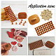 CRASPIRE Keoker Letter Stamps for Clay Polymer Clay Cutters Set Clay Earring Cutters Letters Brown Alphabet Number Clay Cutters Set for Clay Biscuit Pastry Baking Fondant Cake DIY-CP0007-05-6